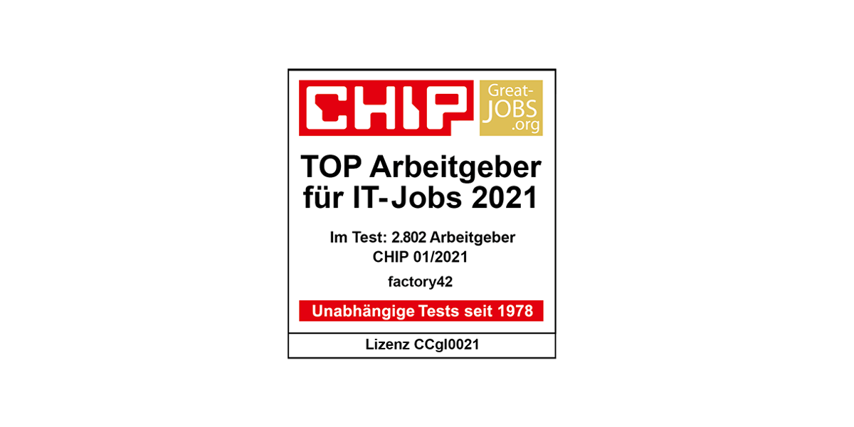 factory42 ist TOP Arbeitgeber