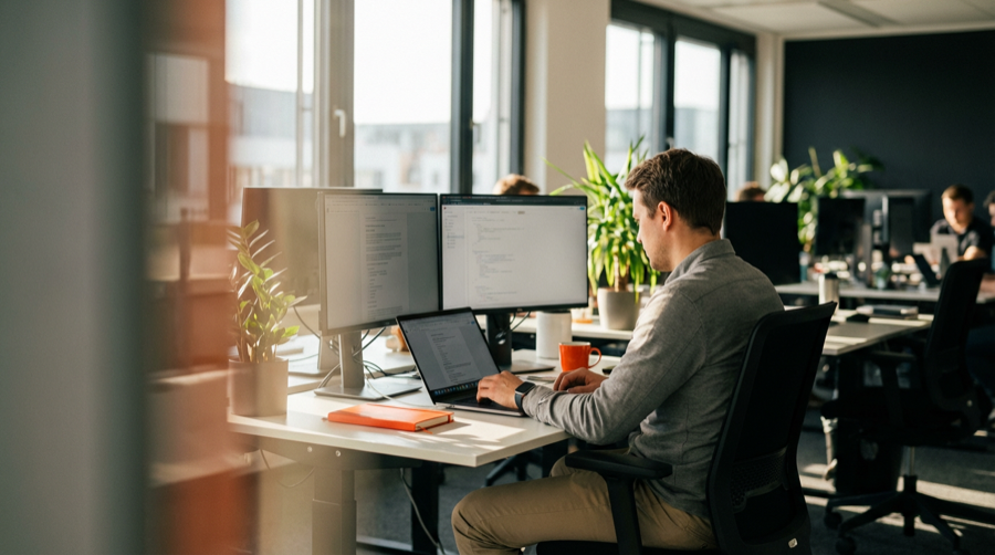 factory42 Entwicklerteam bei der Arbeit